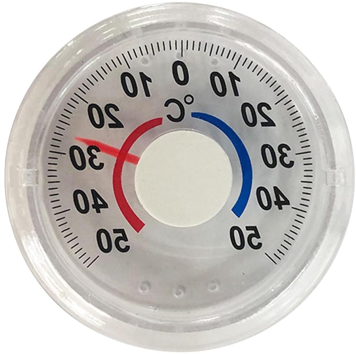 Analoge Buitenthermometer - Weermonitor - Temperatuur Meten - Gemakkelijk Af te Lezen - 10 x 9 x 2 cm - Wit