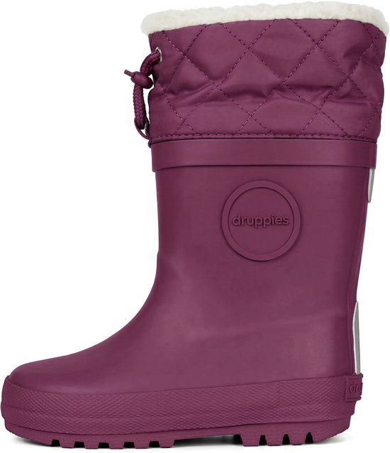 Druppies Winterlaarzen Dames - Regenlaarzen Gevoerd - Paars - Maat 39