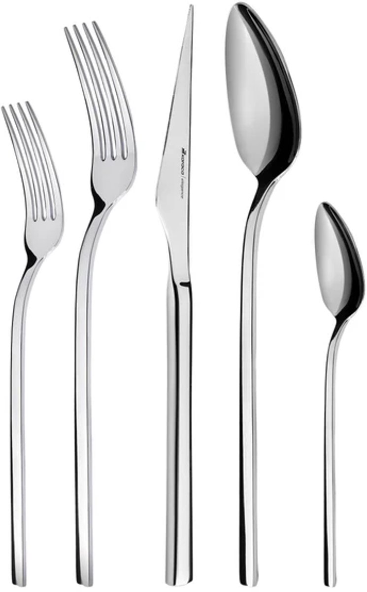 Karaca Sedir - Bestekset 40 Delig – 8 Personen – RVS Bestekset – Zilver – Luxe Bestek – Vaatwasserbestendig