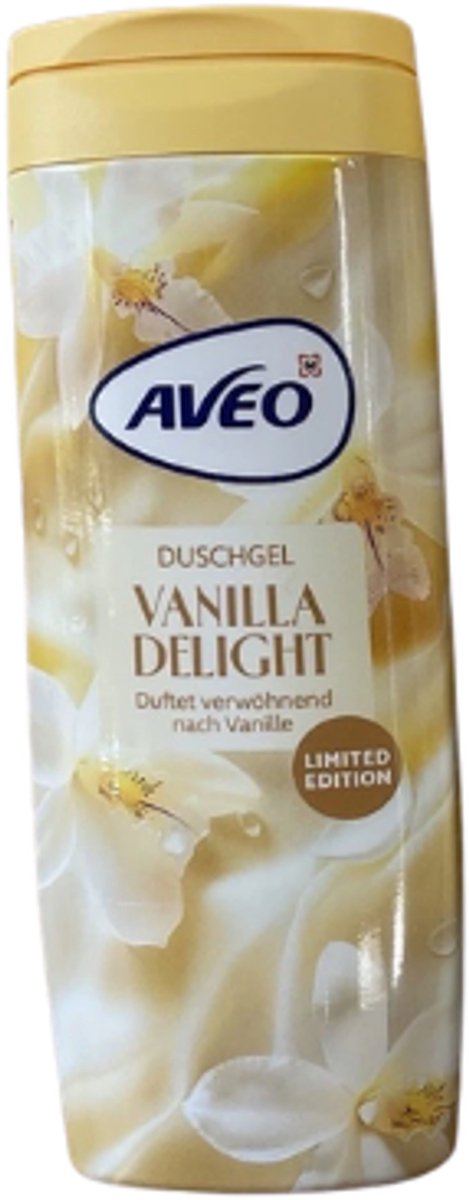 Aveo Douchegel Vanilla Delight - 300 ml | Verleidelijke Vanille Geur - Verzorgende Douchegel | Limited Edition