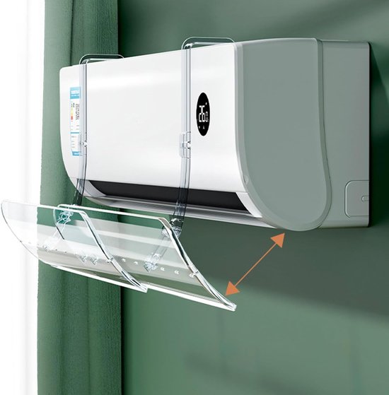 Airco Deflector - Wind Breaker - Comfort Vergroten - Verstelbare Hoek - 50-102 cm - Transparant — afbeelding 5