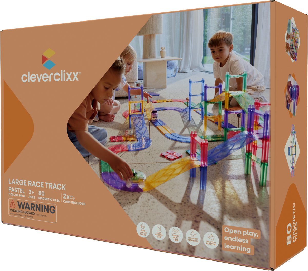 Cleverclixx Race Track Pastel 80 stuks