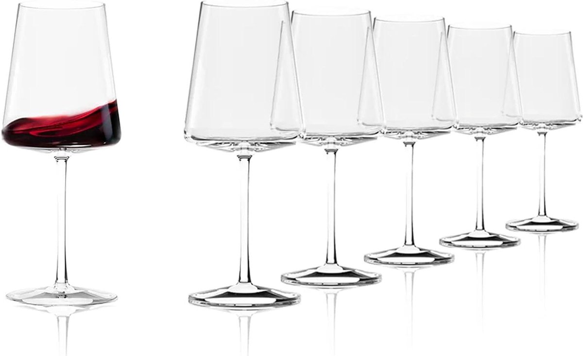 Bordeauxglazen - Wijnglazen Set - Wijn Proeven - Bekroond Ontwerp - 650 ml - Transparant