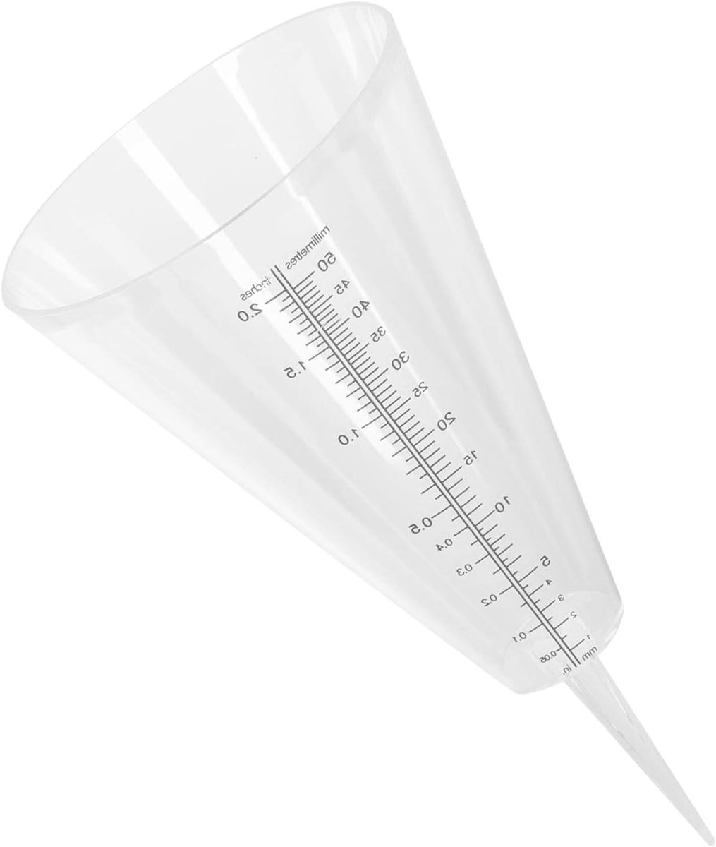 Regenmeter - Meetbeker - Neerslag Meten - Conisch Ontwerp - 20x9.5cm - Assorti