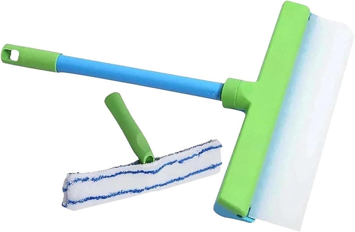 Raamwisser Kit - Glasreiniger Trekker - Ramen Schoonmaken - Met Microvezeldoek - 305 cm - Kleur A
