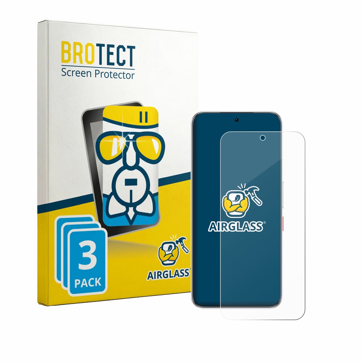 Screenprotector 3 Stuks voor ZTE Nubia Neo 5 GT Beschermglas transparant