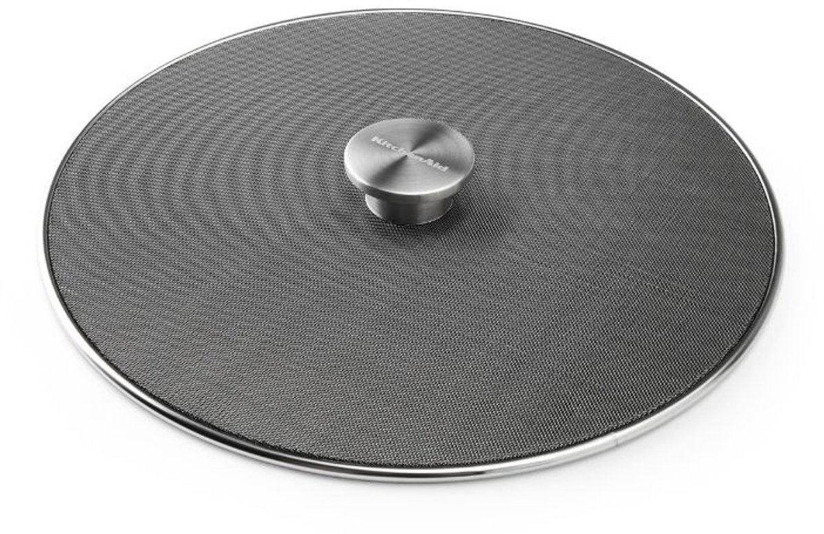 Spatdeksel, 33 cm, RVS, Zilver - KitchenAid