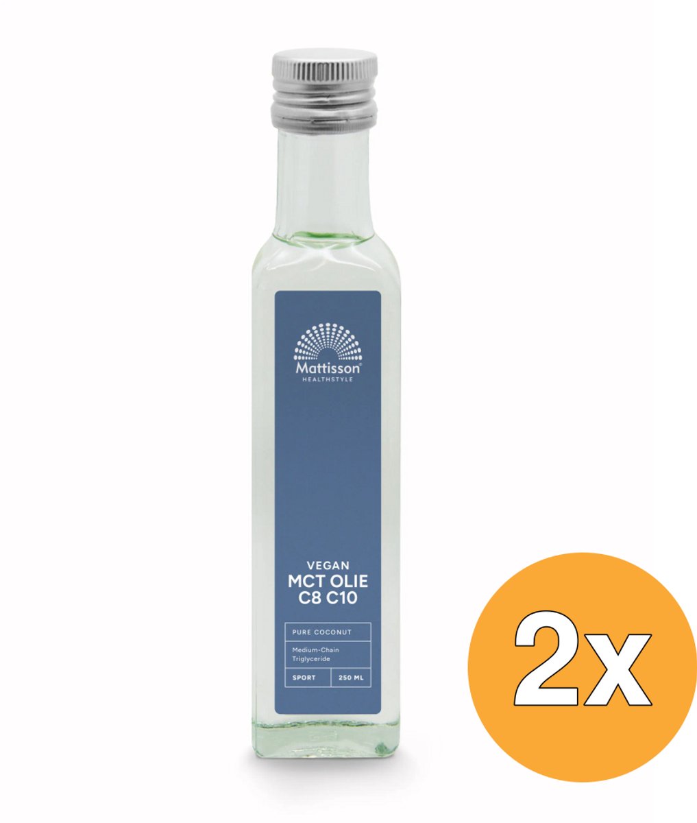 2x Mattisson Mct Olie Blend C8 60% C10 40% (250 ml)