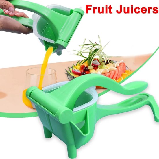 Sapcentrifuge - Fruitpers - Citruspers - Handmatige Citruspers - Handmatige Fruitpers - Eenvoudig Handmatig Handontwerp - Limoenpers - Voor Citroenen, Limoenen En Sinaasappels - Voor Keuken, Bar - Groen - 1 Stuk — afbeelding 5