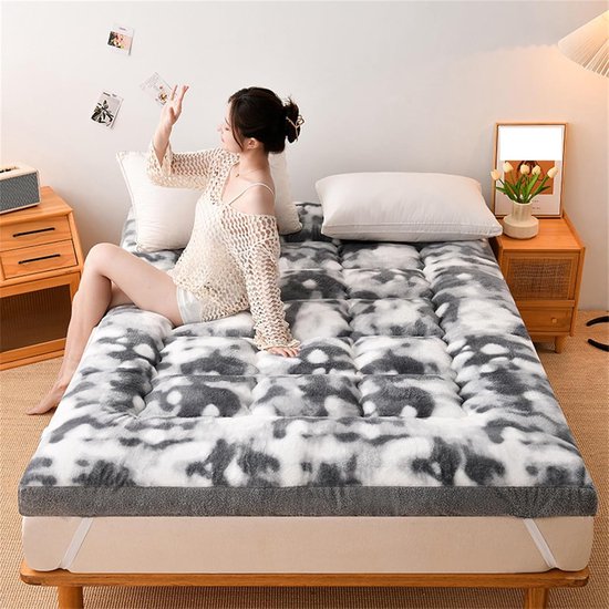 Opvouwbare Matras - Logeerbed Futon - Comfortabel Slapen - Japanse Stijl - 90 x 200 cm - Brons — afbeelding 4