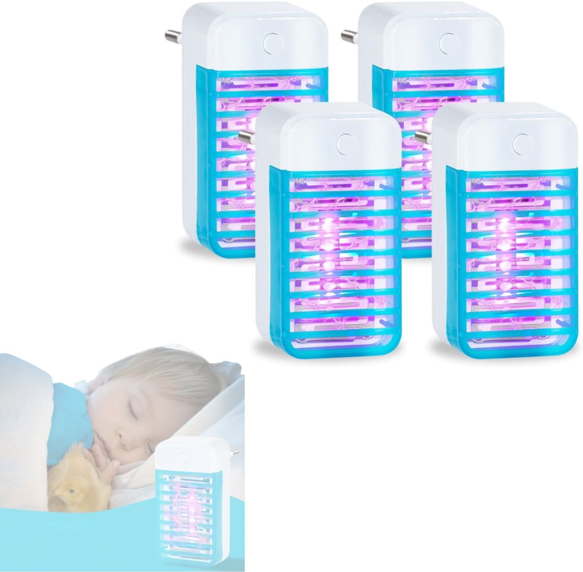 MKSS® Muggenstekker - Muggenlamp voor Binnen - Ultrasoon