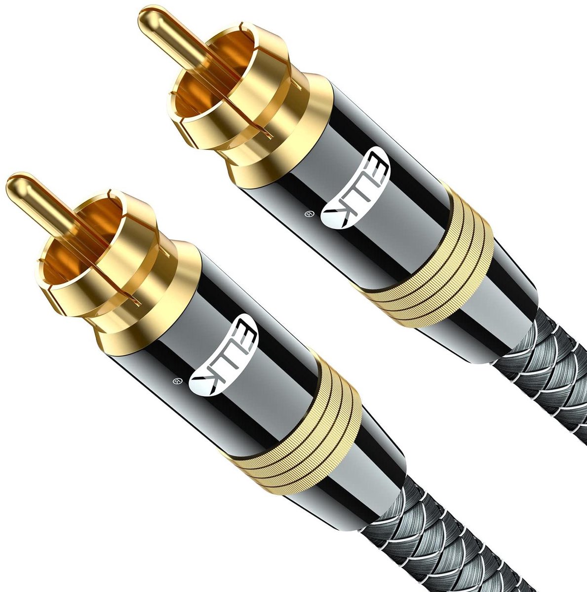 Subwoofer Kabel - RCA Audio - Home Theater - Goudkleurige Connectoren - 7 meter - Bruin