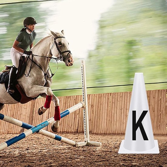 Dressuurkegels - Kegelset Trainingsapparatuur - Paardensport Training - Hoge Zichtbaarheid Markeringen - 8 Stuks - Niet Gespecificeerd — afbeelding 4