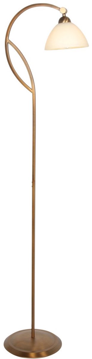 Steinhauer - Vloerlamp - Anthea - Brons - Glas Metaal - Design Lamp - E27 - 4330BR