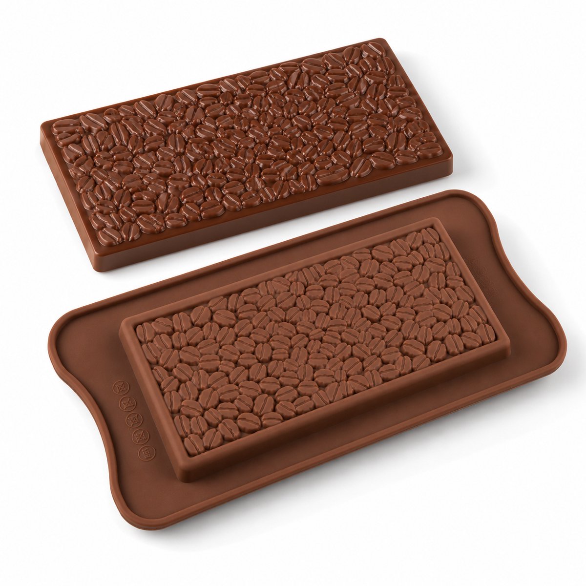Luxe Chocoladereep met Koffiebonenvorm: Een Verfijnde Smaakervaring - Chocolade reep - DIY
