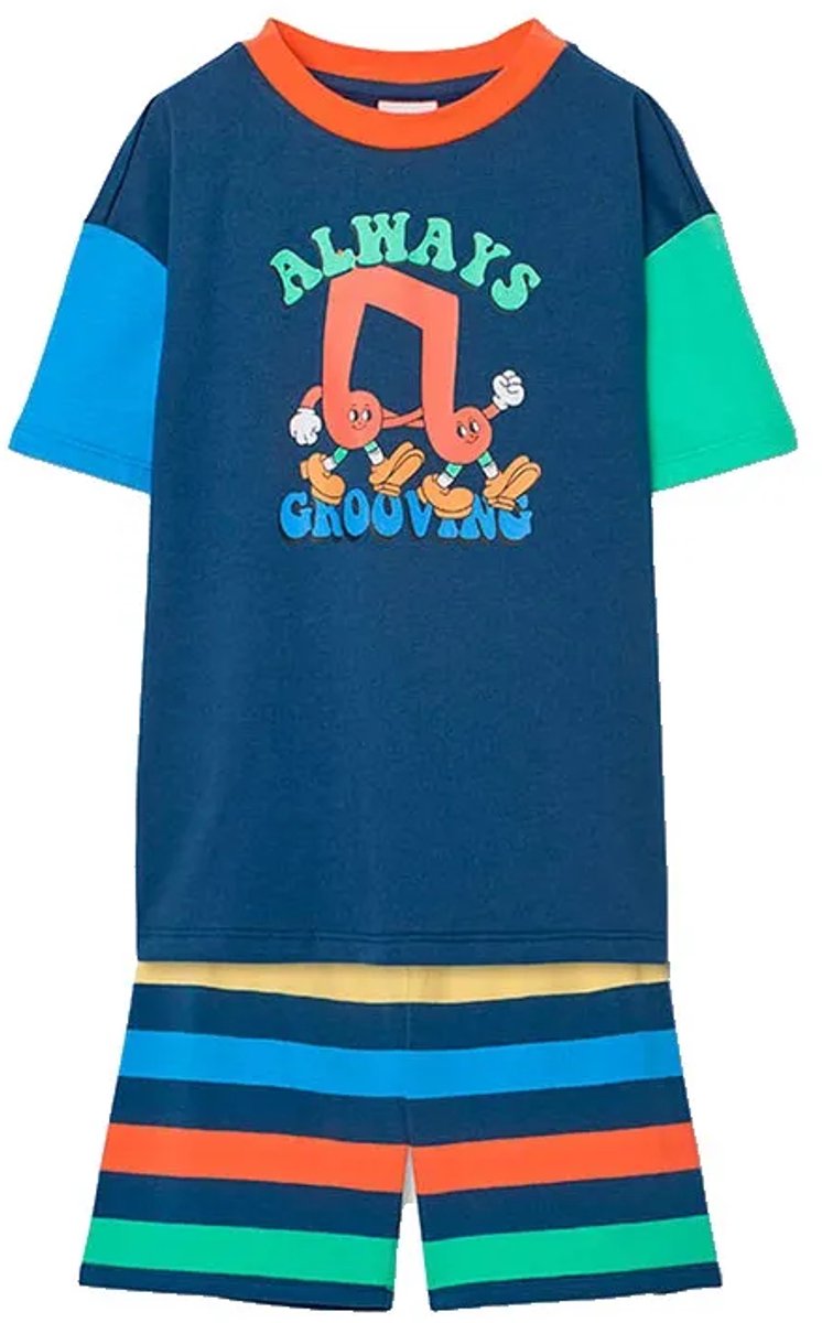 Boboli 683007 Korte Mouw Pyjama Blauw 10 Years Jongen