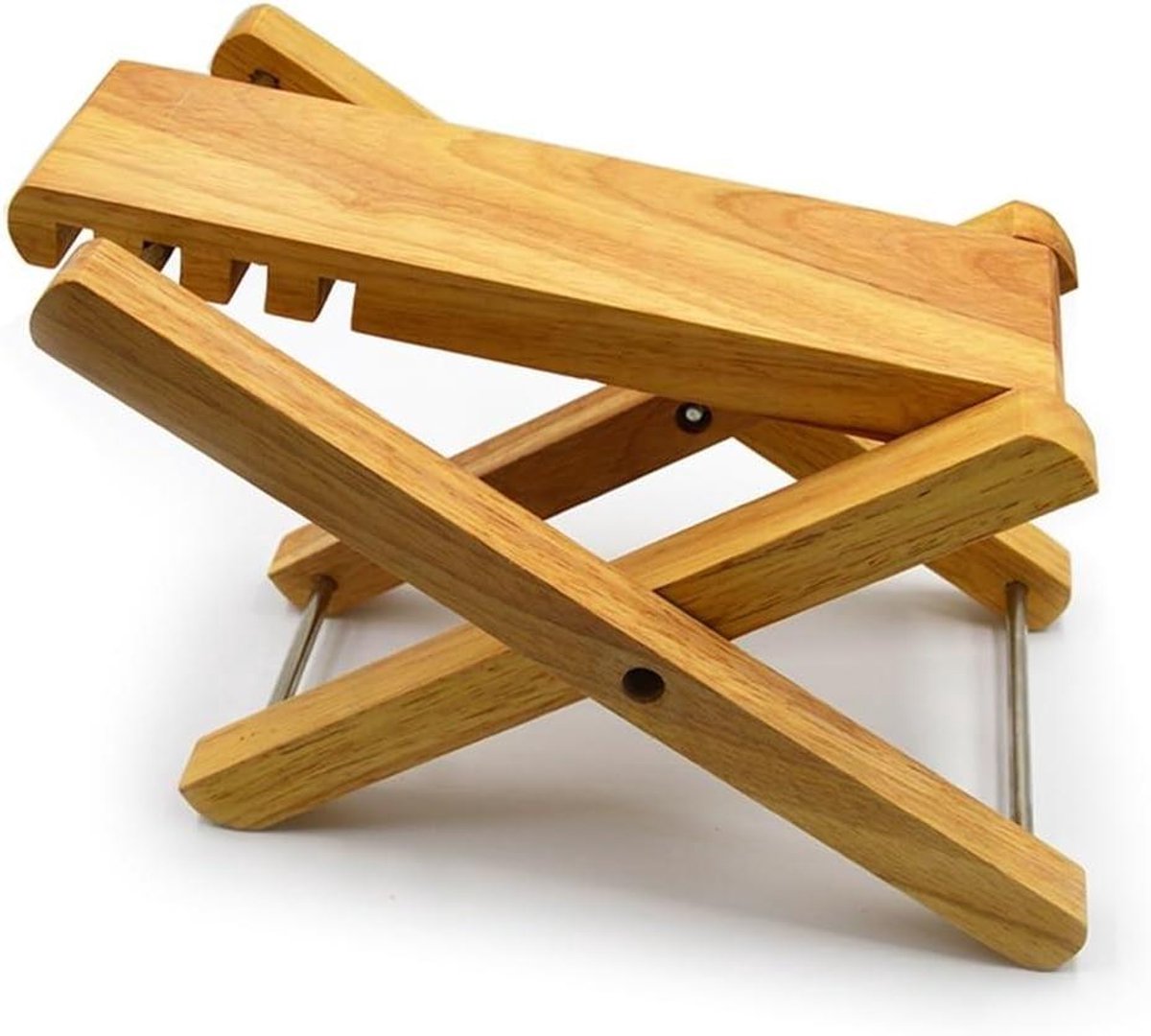Gitaar Voetenbank - Gitaar Pedaal - Houd Speelhoek - Massief Hout - 16x28cm - Natuurlijk