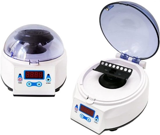 Microcentrifuge - Laboratorium centrifuge - Monster scheiden - Hoge snelheid 8000 RPM - Compact formaat - Zilver — afbeelding 3