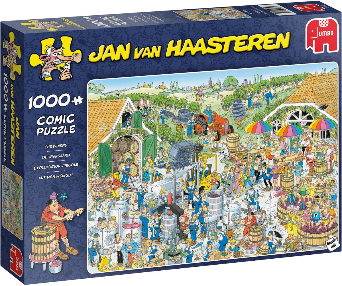 Jan van Haasteren - De Wijngaard - 1000 stukjes puzzel - Legpuzzel — afbeelding 6