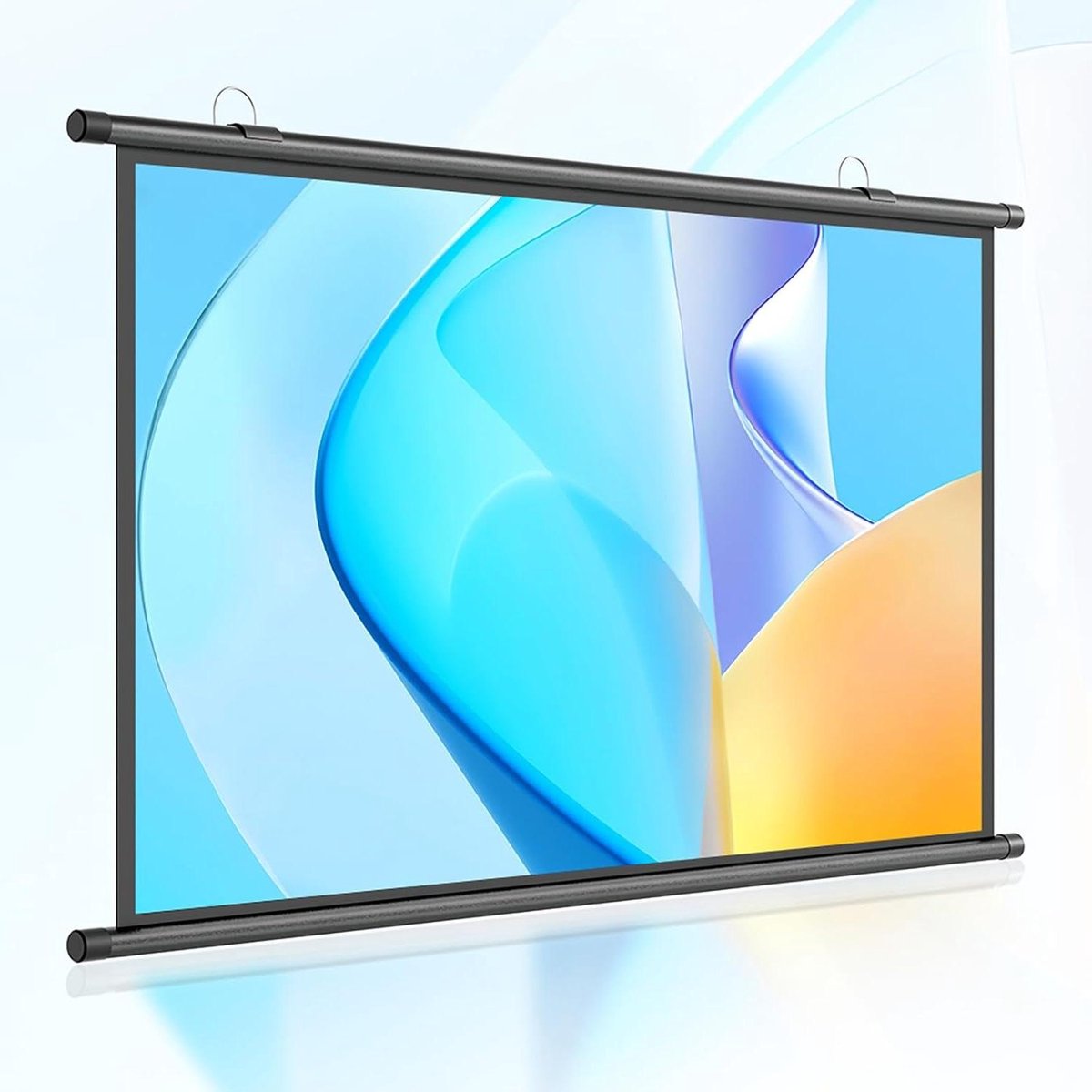 Draagbaar Filmscherm - Projectiescherm Handmatig - Thuisbioscoop Creëren - 170 Graden Kijkhoek - 60 Inch 16:9 - Wit