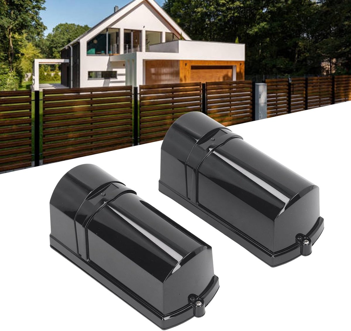 Infrarood Barrière Detector - Buiten Beveiligingsalarm - Perimeter Beveiliging - Huisdier Immuun - 100m Detectie - Wit