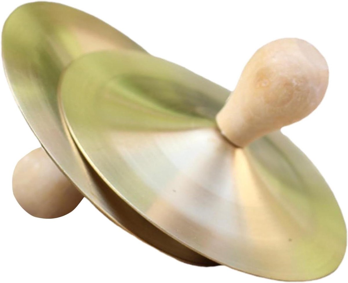 Vingerbekkens - Hand percussie - Muziekles - Robuust koper - 1 Paar - Niet gespecificeerd