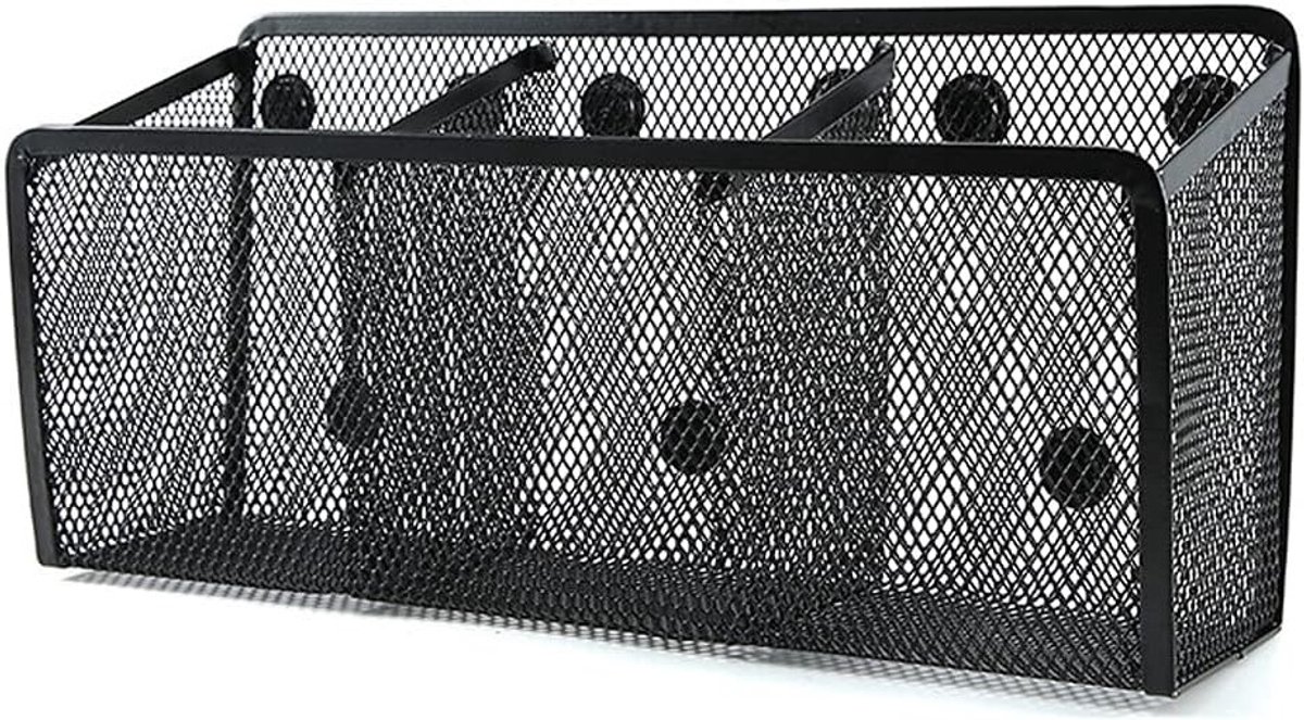 Praktische Mesh Pennenhouder voor Bureau, Organizer voor Kantoor en School, Magnetische Potloodhouder voor Thuis en Werkplek