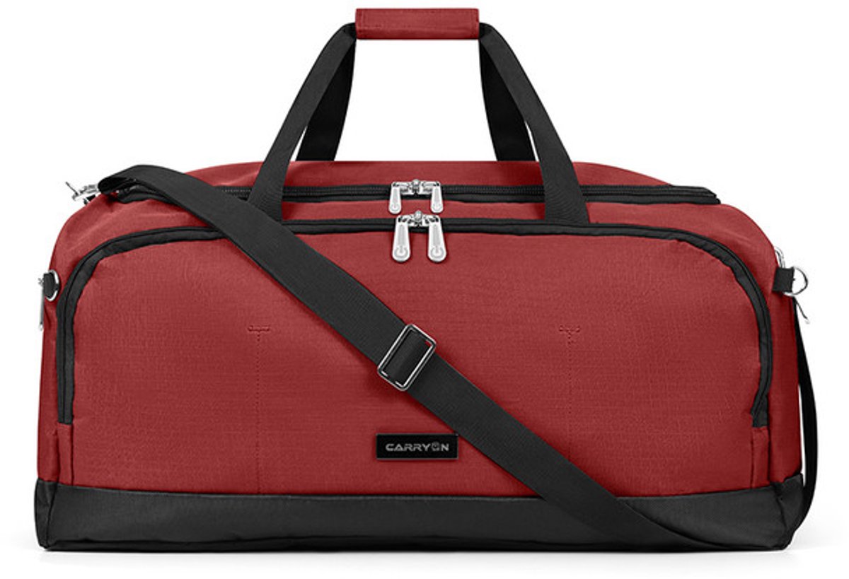 CarryOn Core Reistas 65 liter - Weekendtas 60x34x34cm - Sporttas - Rood