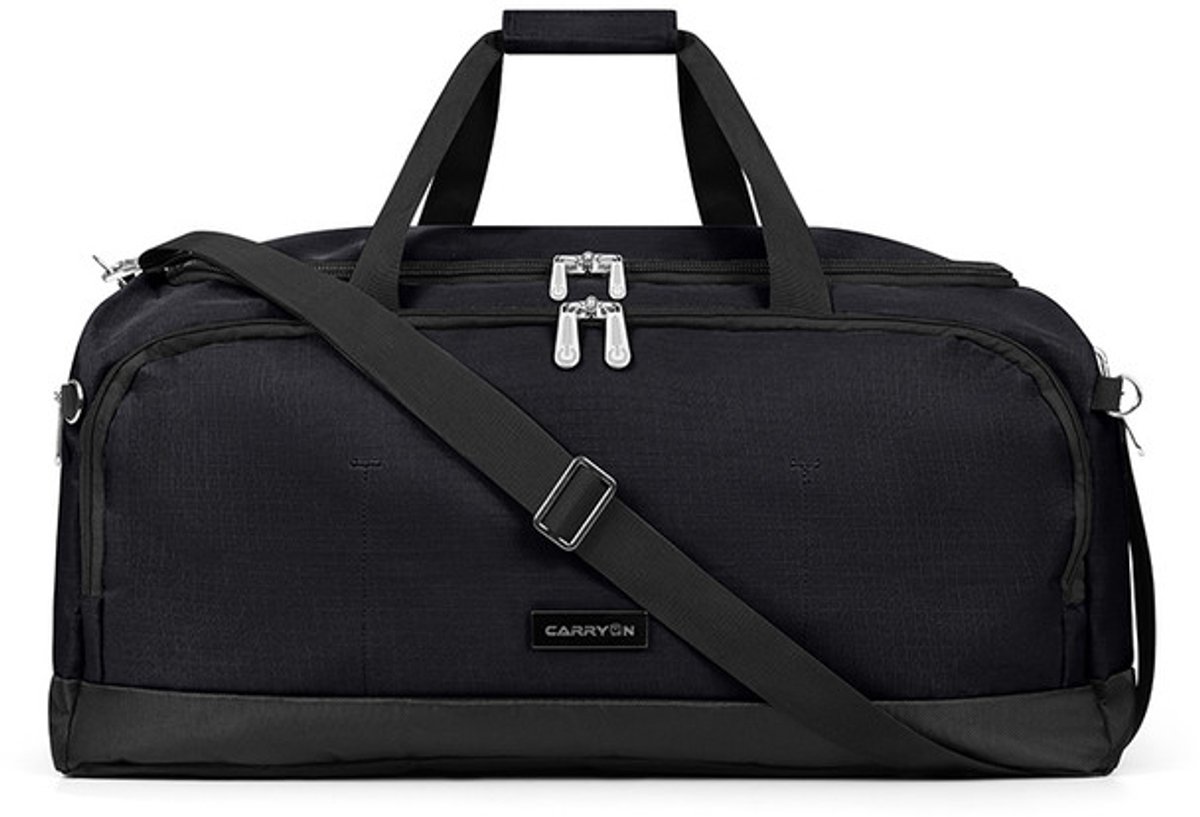 CarryOn Core Reistas 65 liter - Weekendtas 60x34x34cm - Sporttas - Zwart