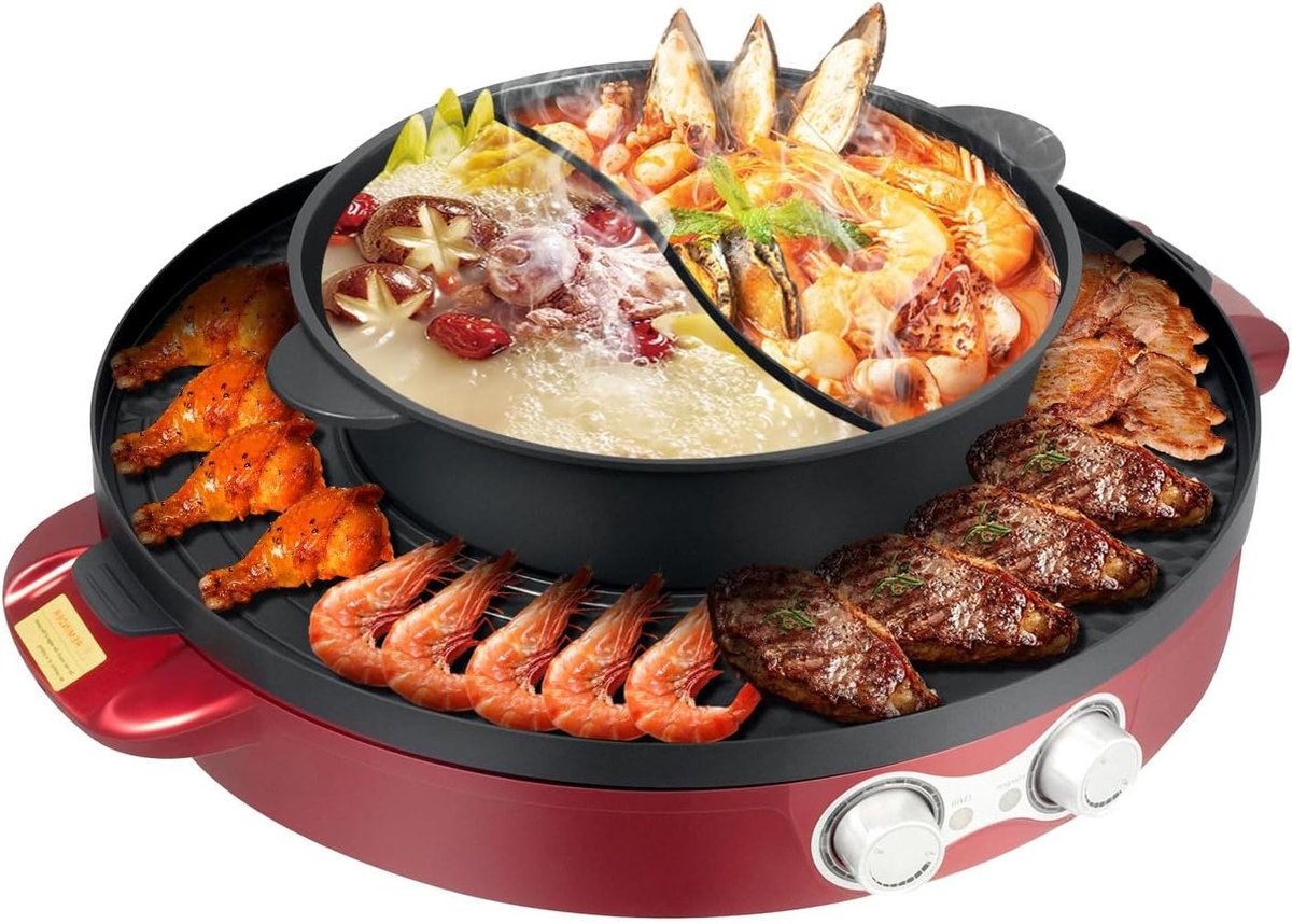 Hotpot - Elektrische fonduepan - Funcooking - Tafelfeest