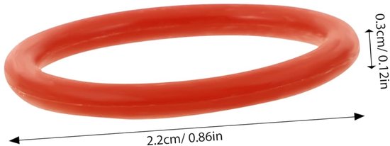 Ice Maker Accessories Ice Maker Sealing Rings For Ice Cream Machines Supplies Portable Ice Machine Parts Part Of An Ice Maker Silica Gel Red — afbeelding 2