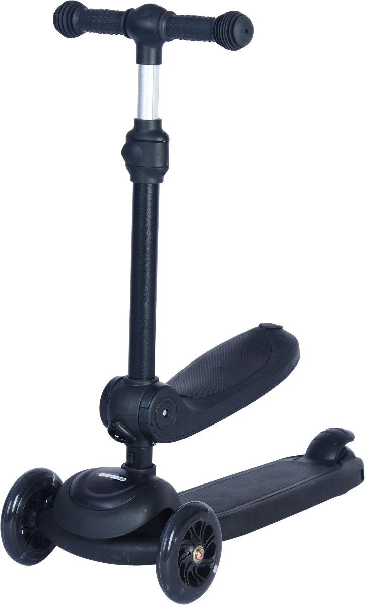 Eco Toys Siem Zwart 2-in-1 Step/Loopfiets