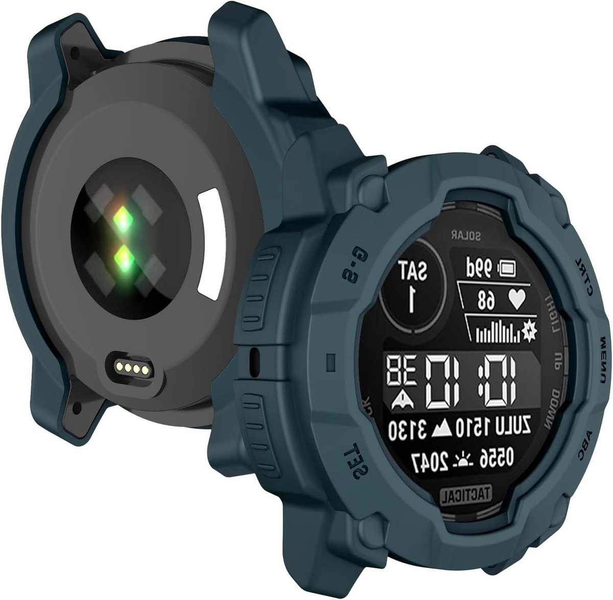 Beschermhoes Smartwatch - Hoes TPU - Horloge Beschermen - Zachte Siliconen - 50 mm - Blauw