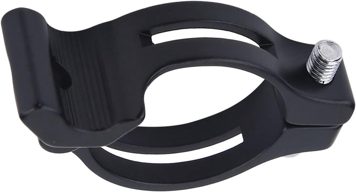 Voorderailleur Klem Adapter - Fiets Adapter Clip - Fiets Onderhoud - Roestbestendig Aluminium - 31.8mm 34.9mm - Zwart
