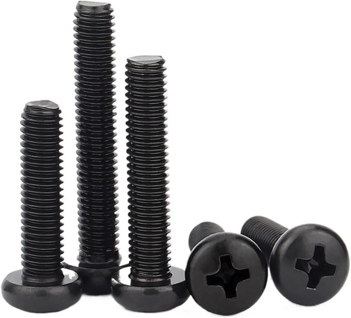 Machine Schroeven - Ronde Kop - Metaalbewerking - Roestvrij Staal - M4 50 Stuks - Zwart