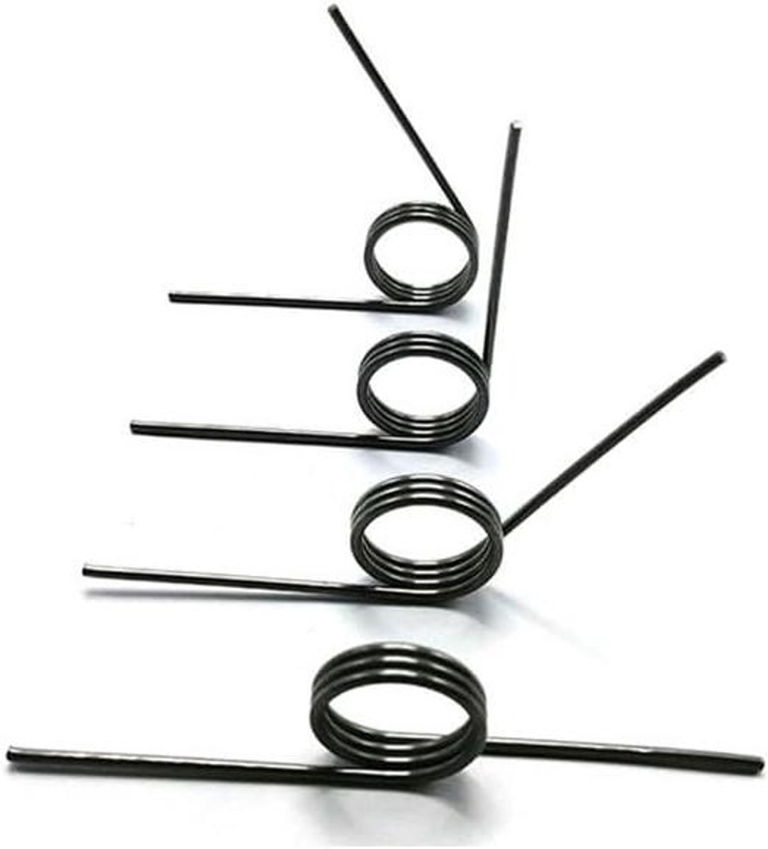 Torsieveer - Vormveer Helicaal - Mechanische Toepassingen - Hoge Elasticiteit - 2 Stuks 0.8mm - Staalkleur