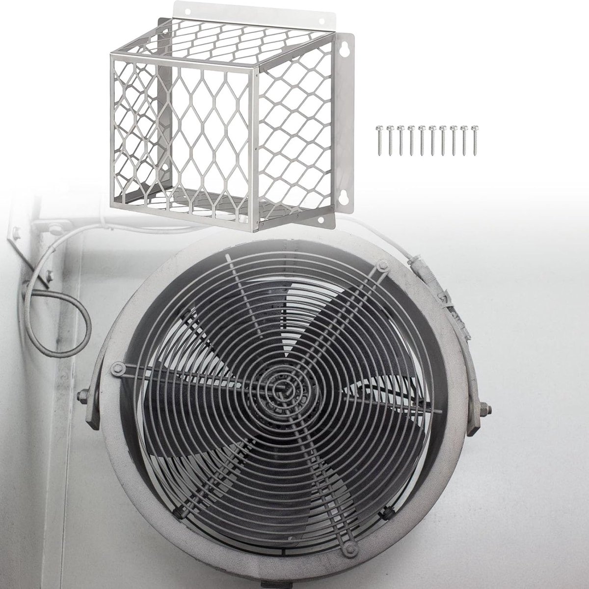 Droger Ventilatierooster - Afvoer Bescherming - Dieren Buiten Houden - Roestvrij Staal - 3 tot 4 inch - Zilverkleurig