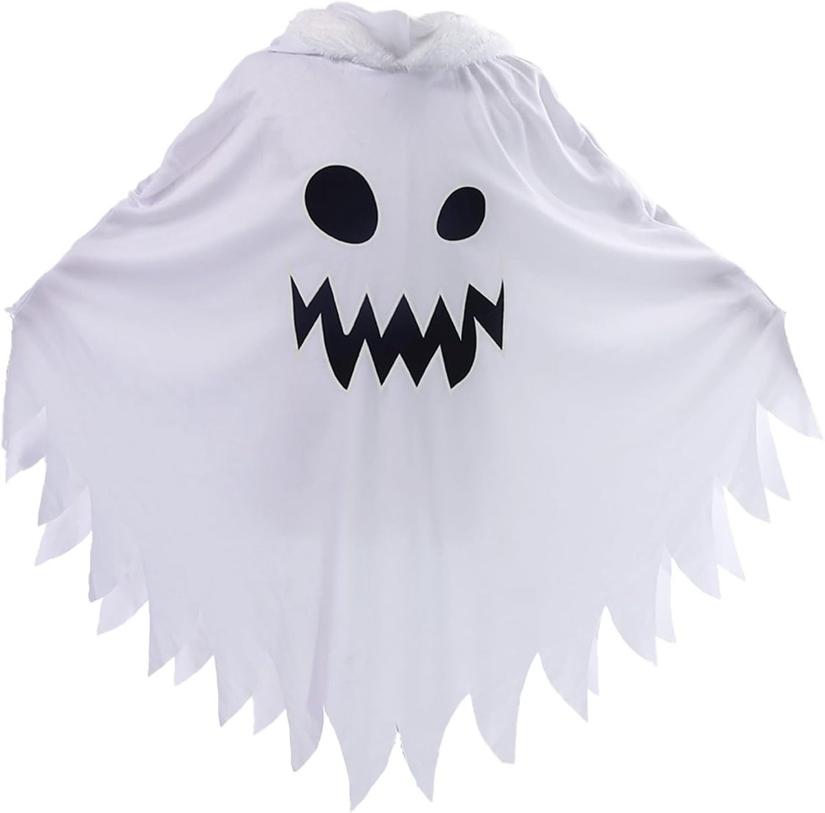 Unisex Halloween Kostuum voor Kinderen met Verlichting, Cape en Pompoentas voor Feesten en Carnaval
