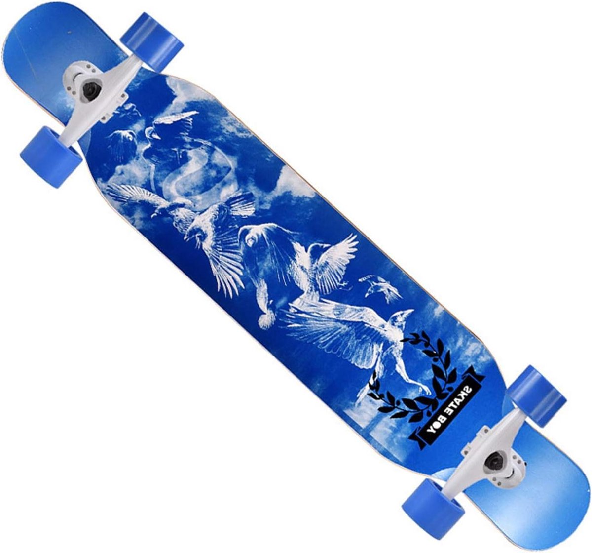 Longboard Skateboard Beginners Board Straat cruisen Dubbele kicktail 117 cm