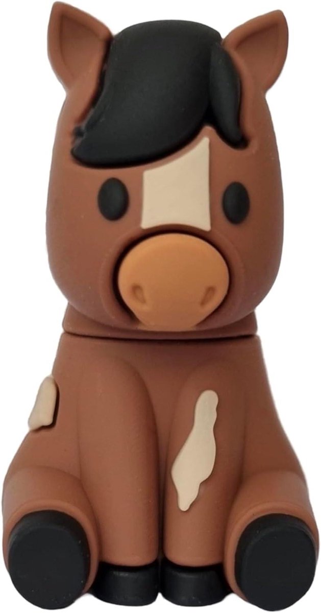 Paard USB-stick - Geheugenstick Paardje - Bestanden Opslaan - Origineel Cadeau - 16GB - Bruin