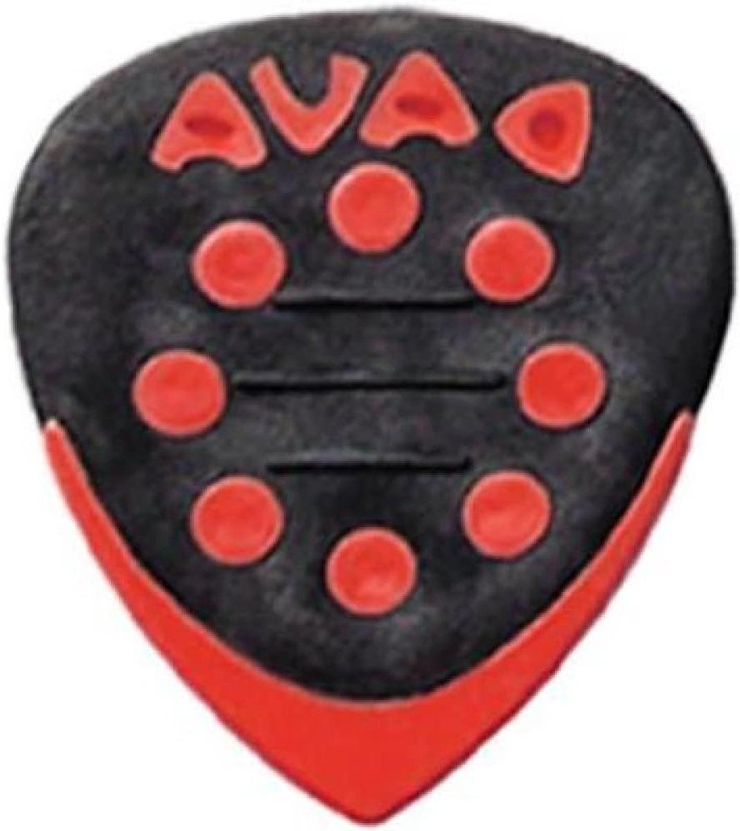 Control Grip Tips - Plectrums - Gitaar Spelen - Ergonomische Rubberen Vorm - 6 stuks - Rood