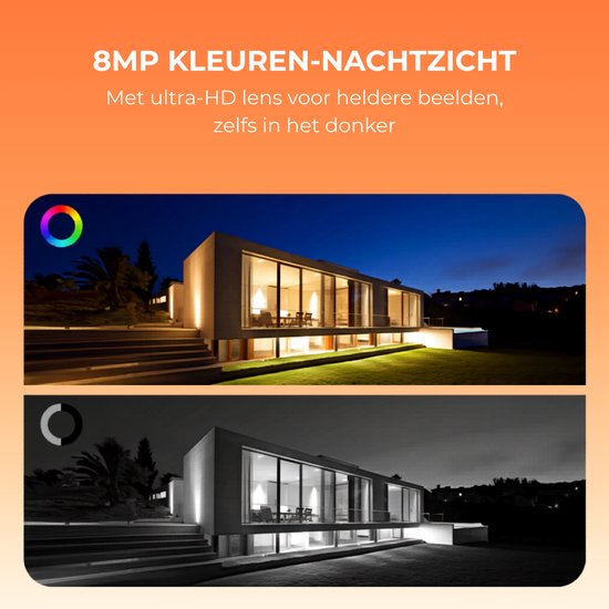 Hozard® 4K UHD 4x Beveiligingscamera buiten - Solar & P66 + HomeBase 64GB van Merkloos — afbeelding 4
