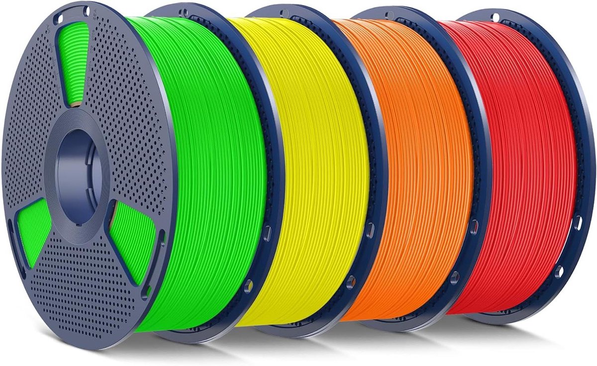 TPU 3D-printerfilament - Flexibel filament - Objecten Printen - Snel Printen - 4 kg - Multicolor