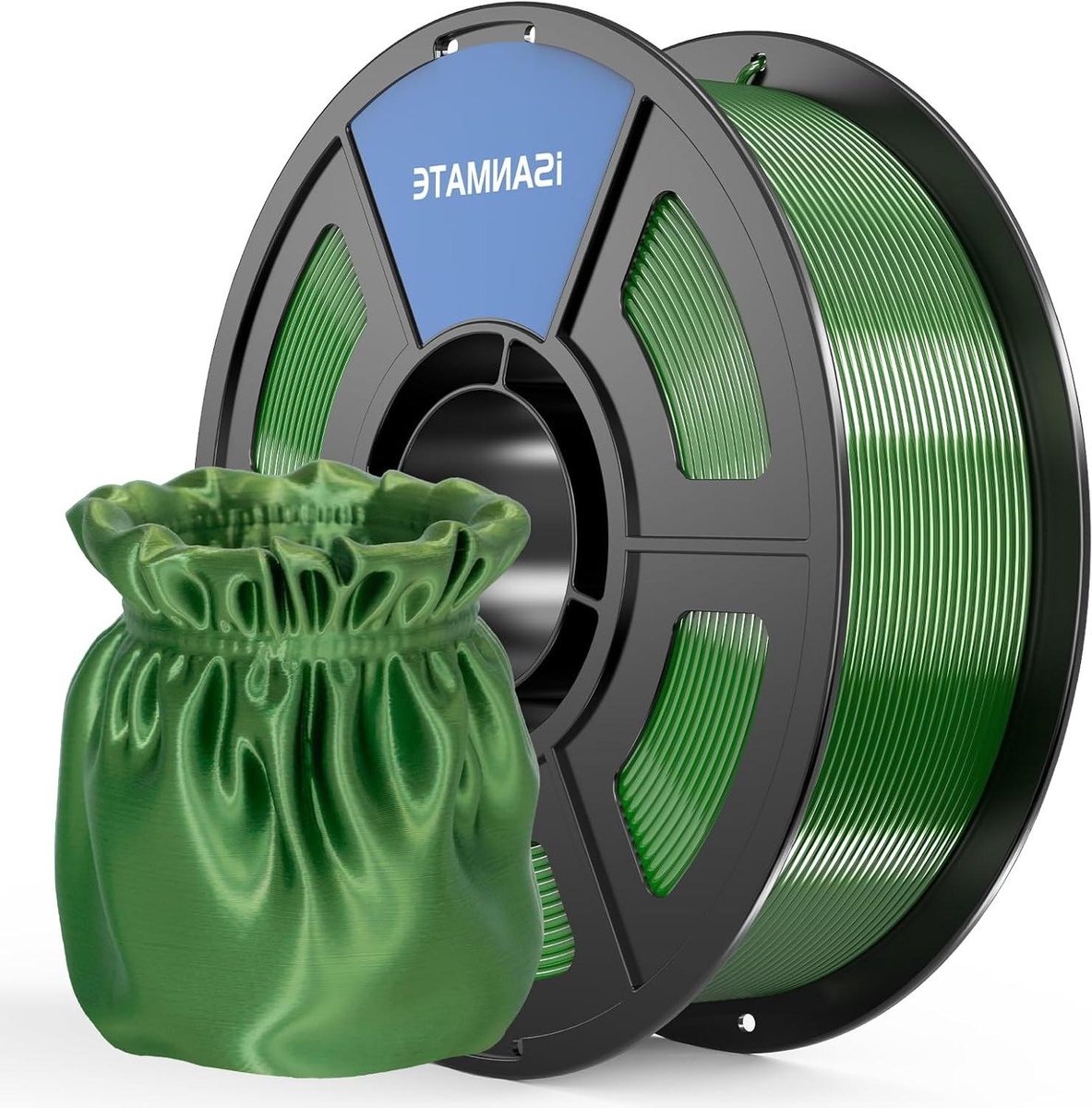 Zijde PLA Filament - Metallic Filament - 3D Printen - Verbeterde Taaiheid - 1 kg - Olijfbrons