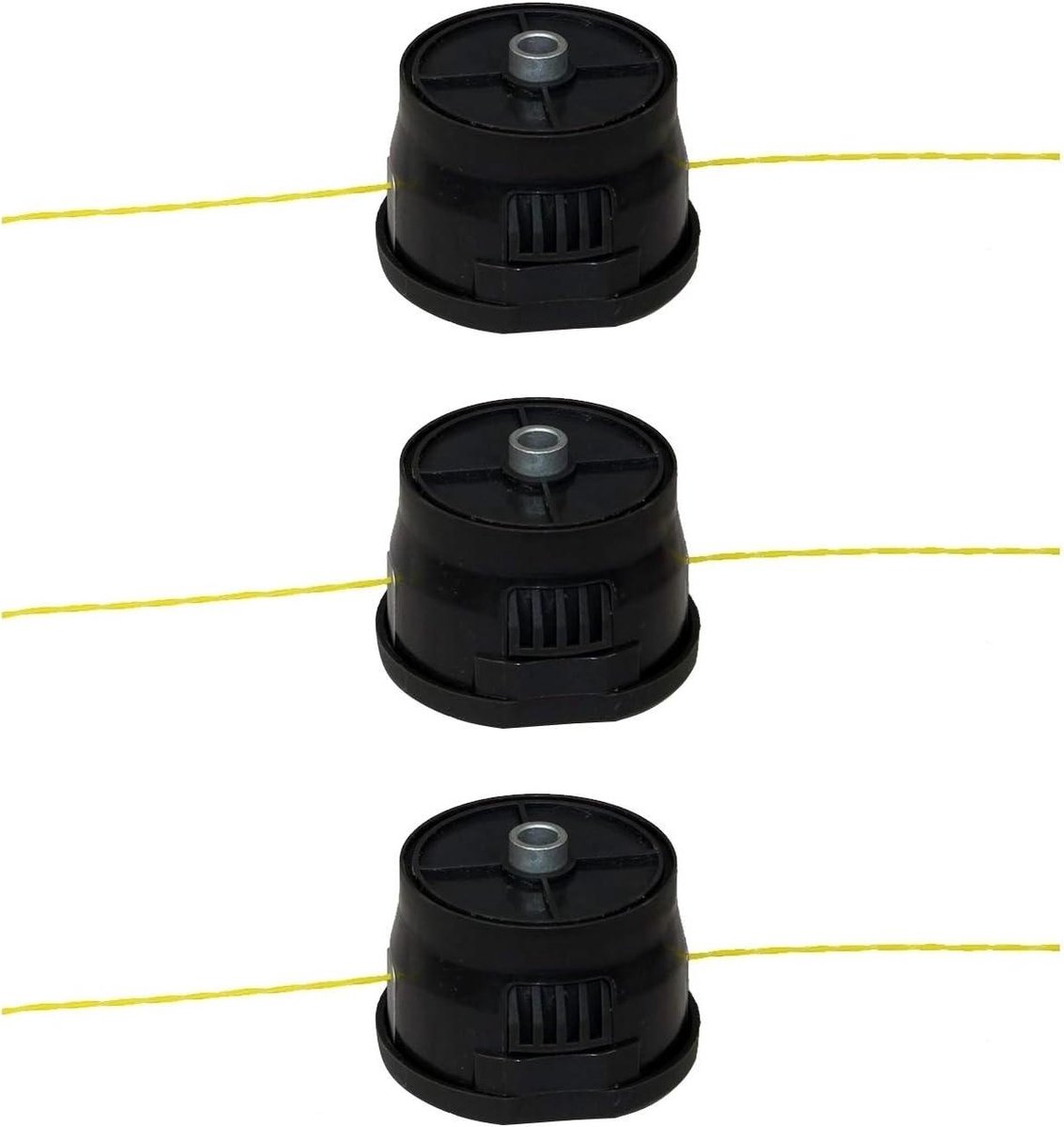 Grastrimmer Draadkoppen - Trimmer Spoelen - Gazon Onderhoud - Tap and Go Systeem - 3 Stuks - Zwart