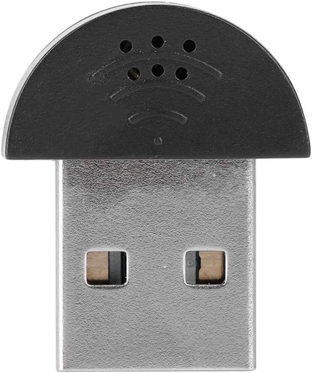 Mini USB Microfoon - Opname Microfoon PC - Online Chatten - 360 Graden Opname - 146 Gram - Zwart