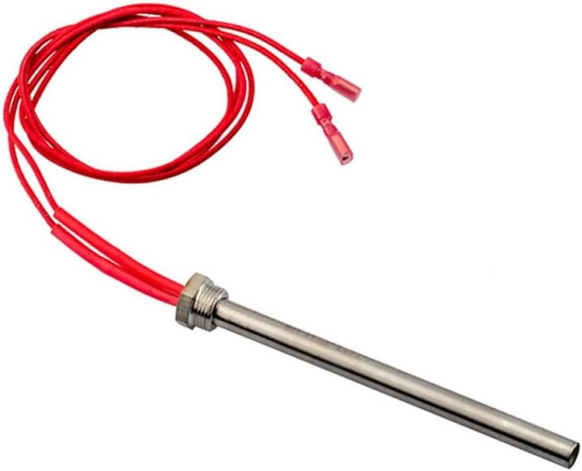 Ontstekingsstaaf Hete Staaf - Vonkstartplug Pelletkachel - Kachel Ontsteken - Roestvrij Staal - 170 mm - Grijs