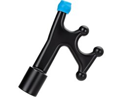 Telescopische boothaak - Duwstok boot Aanlegstok - Aanleggen boot - Geïsoleerde glasvezel - Tot 13 voet - Zwart