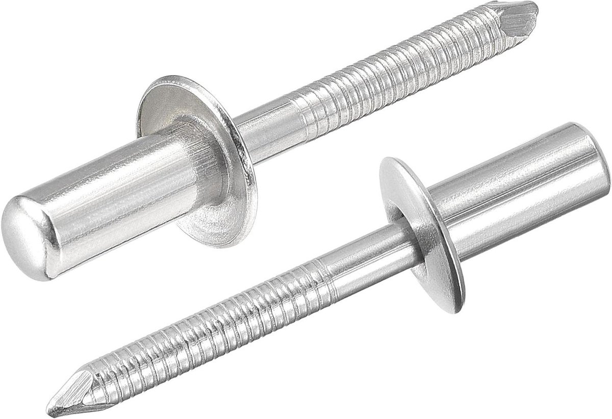 Blindklinknagels - Klinknagels Metaal - Bevestigen Materialen - Roestvrij Staal 304 - 6.4 mm x 14 mm - Zilverkleurig