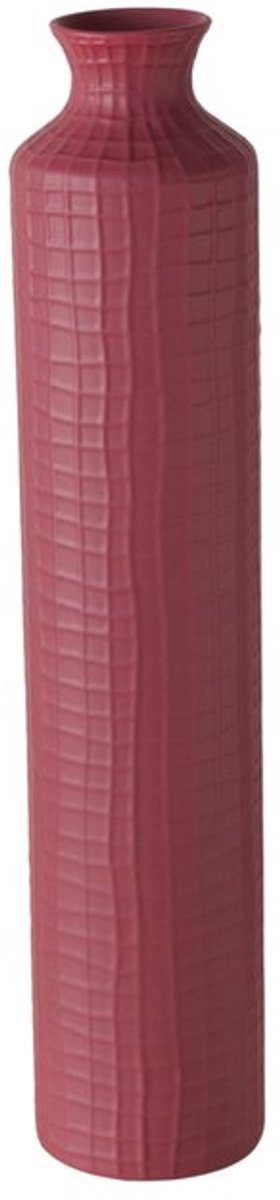 Boltze - Vaas - Fles - Bottle - Burgundy - Paarsrood - 60 cm - Keramiek (Stoneware) - Weerbestendig